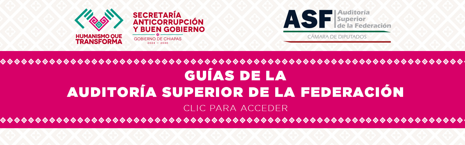 Banner de guías de la Auditoría Superior de la Federación