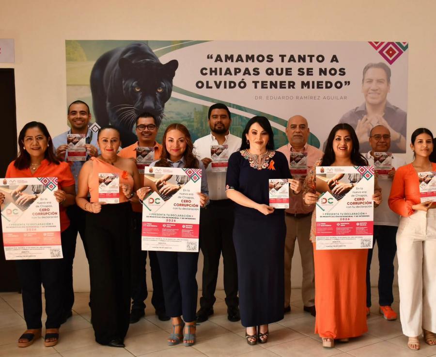 Chiapas marca un precedente: 95%de servidores públicos cumple con su declaración patrimonial