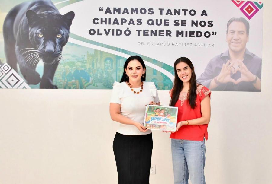 Ana Laura Romero Basurto sostiene reunión de trabajo con UNICEF Chiapas para fortalecer la colaboración institucional